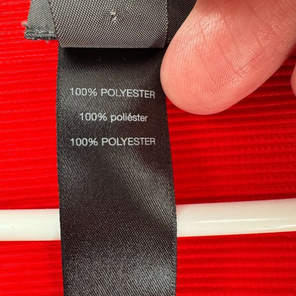 Chico's Travelers Collection Crepe Rib Knit Boxy Blouse Women's‎ S/M Red/Black - Picture 9 of 11